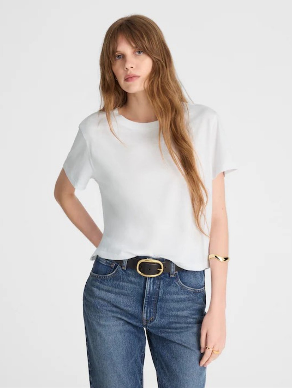 Nwt Madewell The Easy Crop Crewneck Tee In Soft Slub Size Xxs